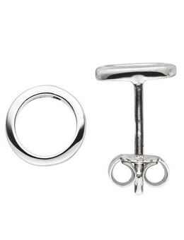 JOBO Paar Ohrstecker Kreis, 925 Silber
