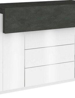 INOSIGN Kommode Coro, Kommode, Schrank, Kredenz, grifflos, 1 Klappe,2 Türen,3 Schubkästen Doppeltiefe Hochglanz Front Breite 160