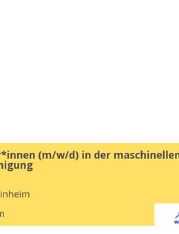 Mitarbeiter*innen (w/m/d) in der maschinellen Straßenreinigung - Weinheim