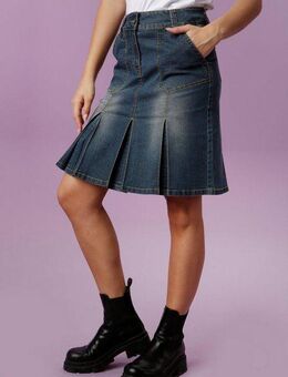 Aniston CASUAL Jeansrock mit eingelegten Falten