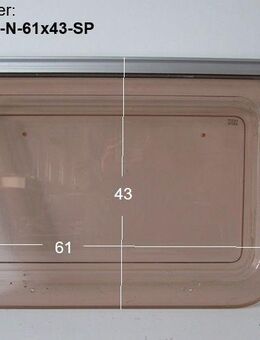 Original Wohnwagenfenster ca 61 x 43 Roxite 80 D401 (ca BJ 1990-2000) - neue Lagerware mit Kleber-Resten - Sonderpreis - Schotten Zentrum