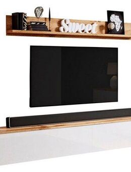 INOSIGN Wohnwand PARIS, Vitrine Türanschlag links/rechts wechselbar, (Komplett-Set, 4-St), grifflose Design, stehend und hängend montierbar