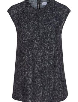 LASCANA Kurzarmbluse mit Pünktchendruck, Damenbluse, elegant