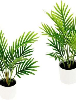 Kunstpflanze Arecapalme, I.GE.A., Höhe 30 cm, Mit Kunsterde, 2er Set