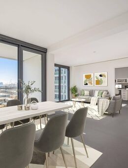 Live Central - Komfortables 3-Zimmer-Apartment mit Loggia und Balkon in den Colonnades - Berlin