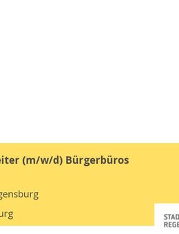 Sachbearbeiter (m/w/d) Bürgerbüros - Regensburg