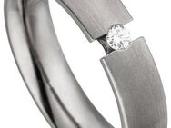 JOBO Fingerring Ring mit Diamant 0,05 ct., Titan