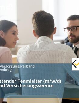 Stellvertretender Teamleiter (m/w/d) Renten- und Versicherungsservice - Stuttgart