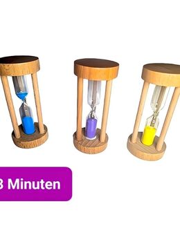 Sanduhr Aus Holz Zeitmesser Dekosanduhr Dekoration Uhr Aus Sand Blau Rosa 5min 3min 12,90 €* - Villingen-Schwenningen