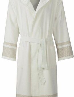 Egeria Unisex-Bademantel Lynn, ideal für Sauna & Spa, Hotelbademantel, Morgenmantel, Langform, Leichtfrottee, Kapuze, Gürtel, mit Kapuze, extraleichte Qualität