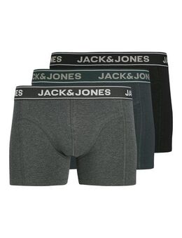 Jack & Jones Trunk JACBLACK – Boxershorts mit Stretch, Jersey und mittlerer Taille (Packung, 3-St) unifarben, modisch, regular fit, Jersey
