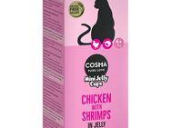Sparpaket Cosma Mini Jelly Cups 24 x 25 g - Hühnchen/Shrimps