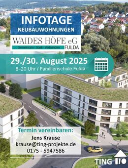 Private Wohngenossenschaft: 3-Zi. Wohnung im 2. OG mit ca. 71 m² (WSB Schein GE erforderlich!!!) - Fulda