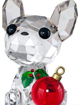 Swarovski Dekofigur Holiday Cheers Französische Bulldogge (1 St), Swarovski® Kristall