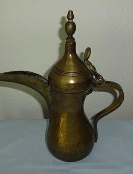 arabische Kaffeekanne Dallah Messing Höhe 28 cm sehr gut erhalten - Rostock