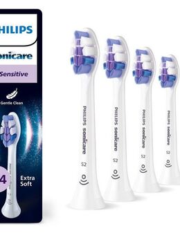 Philips Sonicare Aufsteckbürsten S Sensitive, für empfindliche Zähne und Zahnfleisch, für jedes Sonicare Handstück
