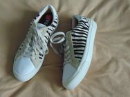 Damen Schuhe Sneaker Echt Leder Zebra ZARA Zara Trafaluc Gr. 41 NEU Ponyfell Turnschuhe - Nürnberg