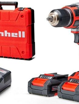 Einhell Akku-Bohrschrauber TE-CD 18/50 Li BL, mit 2 Akkus 18V/2,0Ah, Ladegerät und Aufbewahrungskoffer