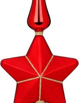 MAGIC by Inge Christbaumspitze Merry Red, Weihnachtsdeko rot, Christbaumschmuck (1-tlg), mit Stern, Höhe ca. 29 cm