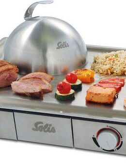 SOLIS OF SWITZERLAND Tischgrill Teppanyaki@Home (Typ 795), 2000 W, Beschichterter Grillbereich, Fettablauf