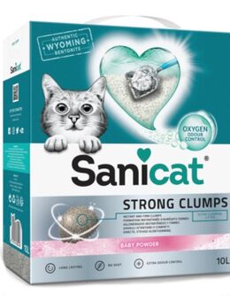 2 x Sanicat Katzenstreu zum Sonderpreis! - 2 x 10 l Strong Clumps