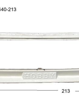 Hobby Gaskasten ohne Gaskastendeckel gebr. vom 440 TU BJ 93 ca 213cm / Schürze / Bugblende / Bugkasten - Schotten Zentrum