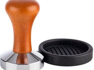 Buddy's Tamper Buddy´s Bar - Barista Edition, Premium, Kaffee Verdichter, rostfreier Edelstahl, Holzgriff