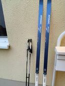 2 Paar Langlauf-Ski mit Stöcken und Schuhe, kaum gebraucht, günstig zu verkaufen in 01067