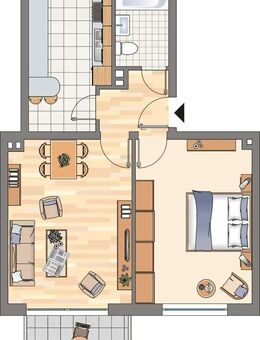 Demnächst frei! 2-Zimmer-Wohnung in Castrop-Rauxel Habinghorst - Castrop-Rauxel