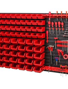 *BESTSELLER* Werkzeugwand Set Werkzeughaltern mit Lochwand Lagersystem Warkzeuglochwand Wandregal Werkstattregal Set Set237 - Wuppertal