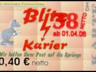 Blitz-Kurier: MiNr. 14 B, 00.00.2006, "2. Ausgabe, Aushilfsausgabe III", Wert zu 0,38 auf 0,40 EUR netto, glänzendes Papier, postfrisch - Brandenburg (Havel)