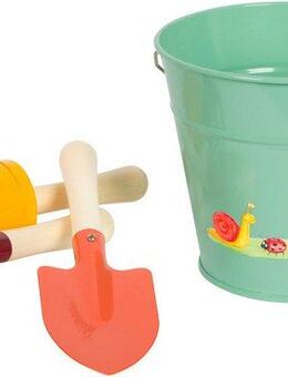 Small Foot Kinder-Gartenset Handschaufel-Set + Eimer, Tiny Garden