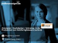 Zimmerer / Dachdecker / Schreiner in der Produktion von Holzfertighäusern (w/m/d) - Frankenberg (Eder)