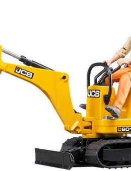 Bruder® Spielzeug-Bagger bworld JCB Bagger 25 cm mit Figur (62002), Made in Europe