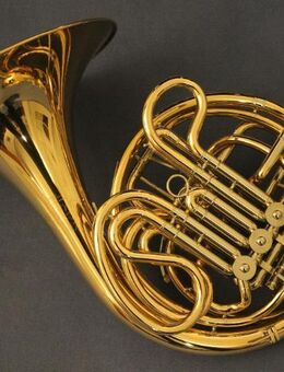 Hans Hoyer 6801 G-L Bb / F - Doppelhorn, Goldmessing, Sonderanfertigung, NEUWARE - Hagenburg