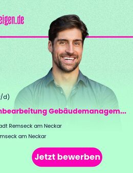 Sachbearbeitung Gebäudemanagement in Teilzeit (m/w/d) - Remseck (Neckar)