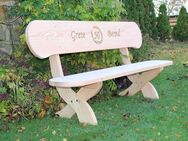 Gartenbank aus Lärche. Holzbank. Hochzeitsgeschenk. Sitzbank. Krongartmöbel. - Steyerberg