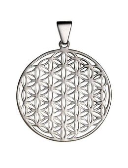 Vivance Kettenanhänger 925 Sterling Silber rhodiniert Blume des Lebens