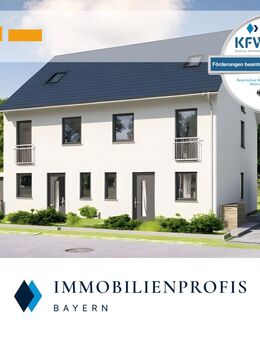 Neubau Langweid am Lech: Doppelhaushälfte inkl. Home-Office Keller | Energie A+ | Festpreis sichern - Langweid (Lech)