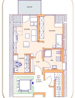Wohnen am Altmarkt mit Balkon und Aufzug - Schleiz