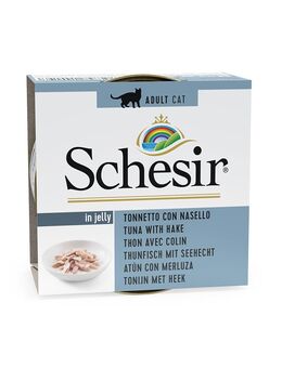 Sparpaket Schesir in Gelee 24 x 85 g - Thunfisch mit Seehecht