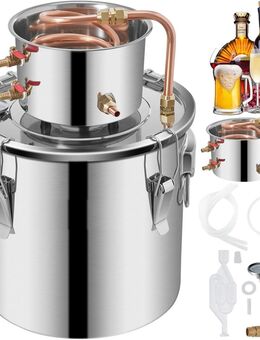 Destille Destillatwasserkessel für Wein Bier Weindestillation Liköre destillierte Wasser XXL Moonshiner Set 19l - Wuppertal