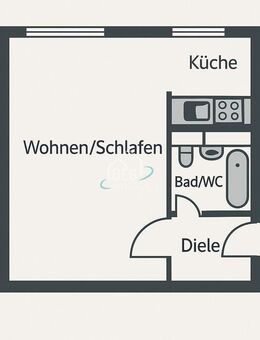Kapitalanleger-Chance: 1-Zimmer-Wohnung in guter Lage, ohne Kaufnebenkosten! - Leipzig