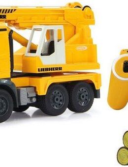 Jamara RC-LKW Schwerlastkran Mercedes Liebherr 2,4GHz gelb, mit Programmierfunktion