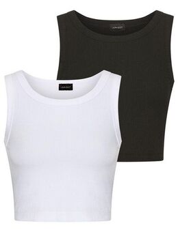 Laura Scott Crop-Top (2-er Pack) in Rippenqualität