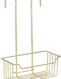 WENKO Duschregal Modell Milo, Dusch-Caddy zum Einhängen ohne Bohren, Ablage aus rostfreiem Edelstahl