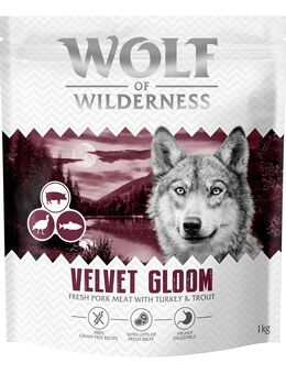 Wolf of Wilderness "Velvet Gloom" Truthahn & Forelle - getreidefrei - 1 kg: neue Rezeptur