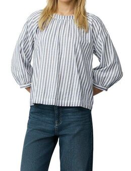 s.Oliver Schlupfbluse mit Streifen-Muster und großer Schleife am Rücken