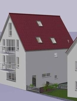 3-Zimmer-Maisonette-Wohnung (Whg. 4) mit Balkon und geräumiger Garage im Haus! - KfW 40 in ruhiger, zentraler Wohnlage in Burgau - Burgau