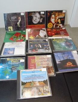 Weihnachtskonzerte Weihnachtsmusik Weihnachtsoratorium Weihnachtslieder Weihnachtsgeschichten Domingo Güttler Dresdner Kreuzchor Bach Sinatra Wiener Symphoniker Händel Last Berger Andersen Rosegger usw.13 CD zus. 4,- - Flensburg